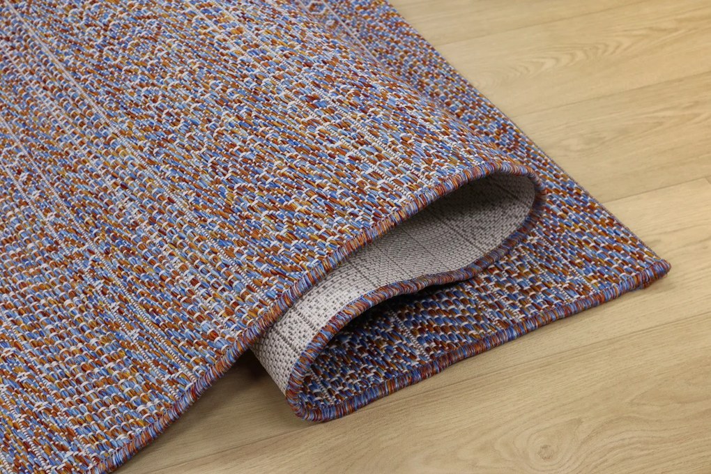 Devos Caby (DC Carpets), TRHÁK: Kusový koberec Terazza 21241 Multi/Blue/Red – na von aj na doma, 160x230, viacfarebná, chodba / predsieň