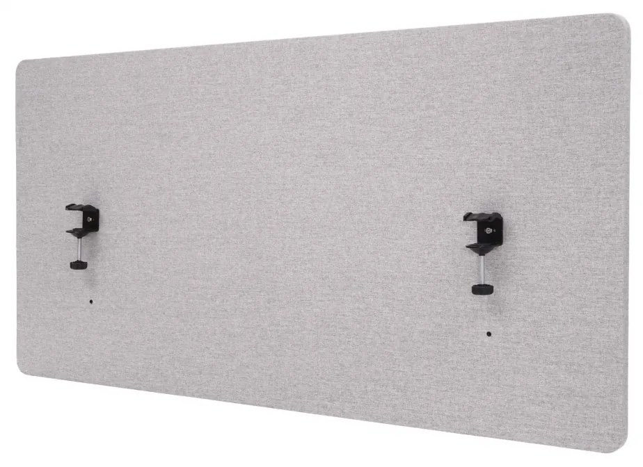 Akustický panel na stôl HWC-G75 - dvojstenná látka/textil - 60x120 - sivá
