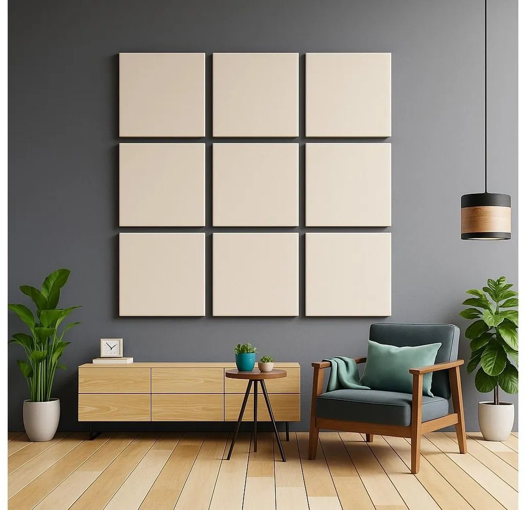Akustický panel SILENCE 58x58 cm krémová