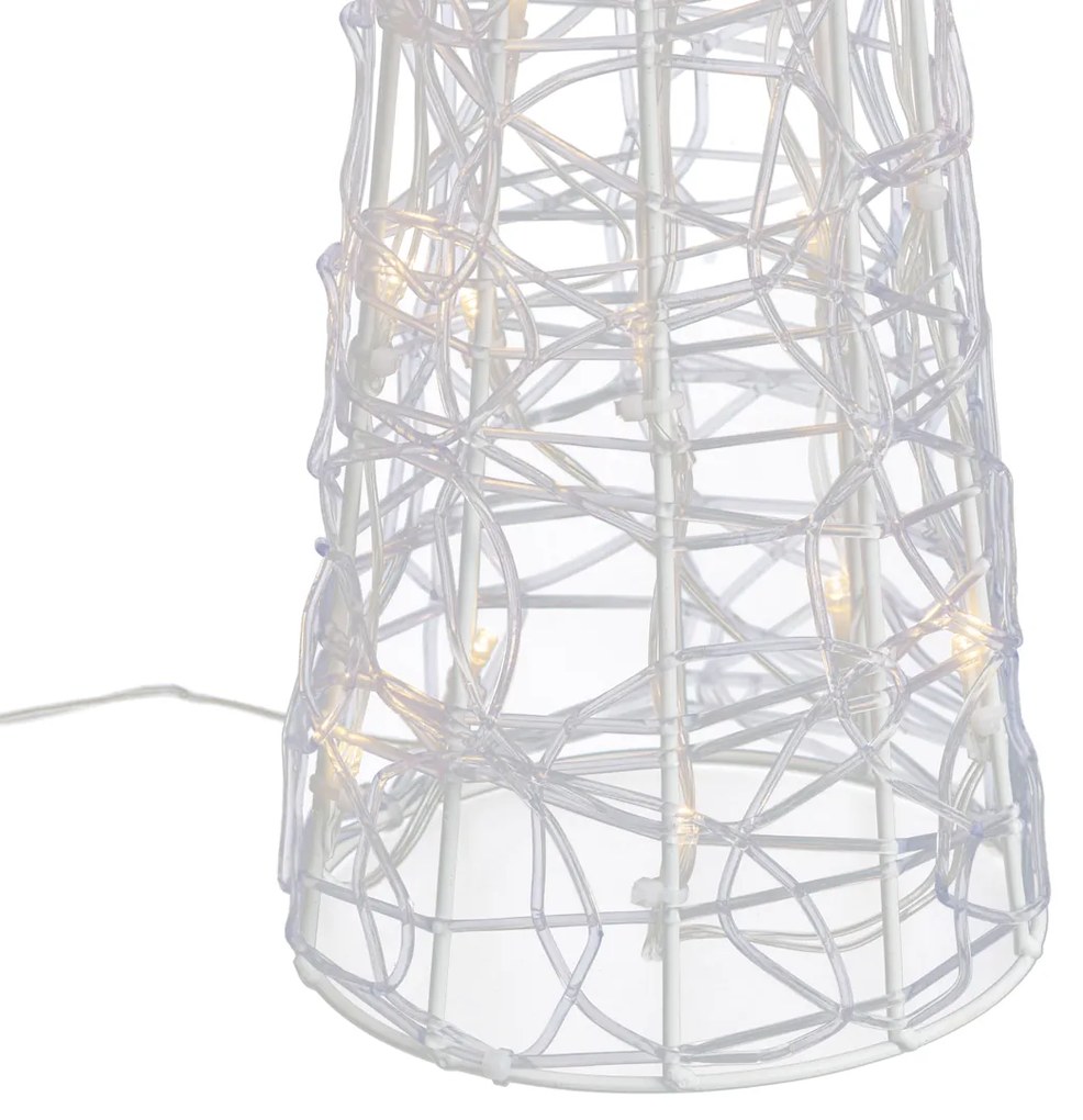 Vianočný stromček priehľadný 60 cm vrátane LED IP44 - Coni