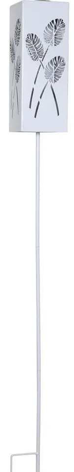 Biela solárna LED svetelná dekorácia z kovu Star Trading Albaleaf