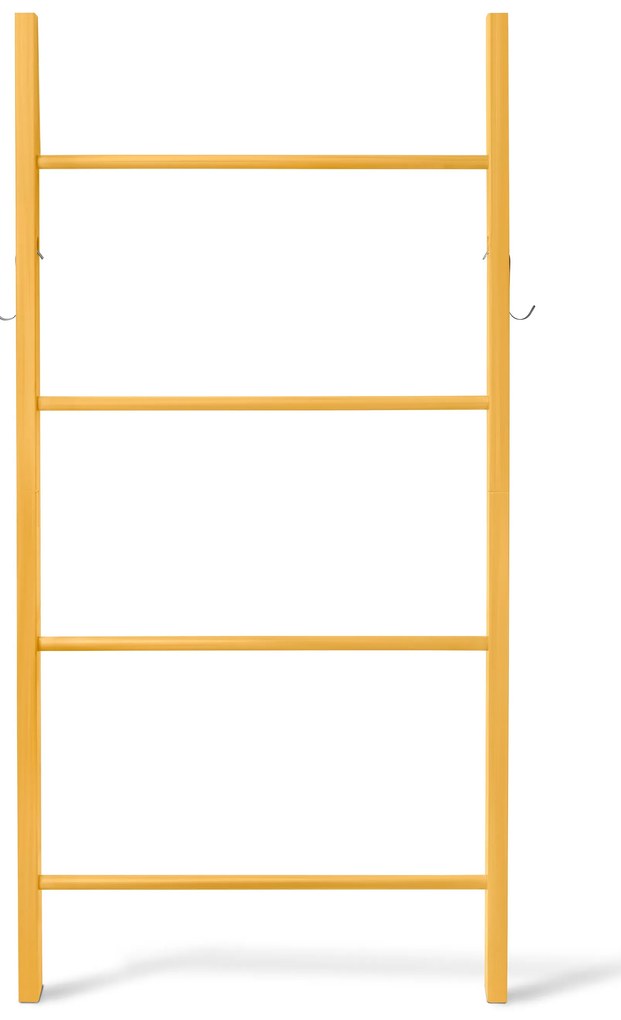 Drevený rebrík s háčikom, žltý