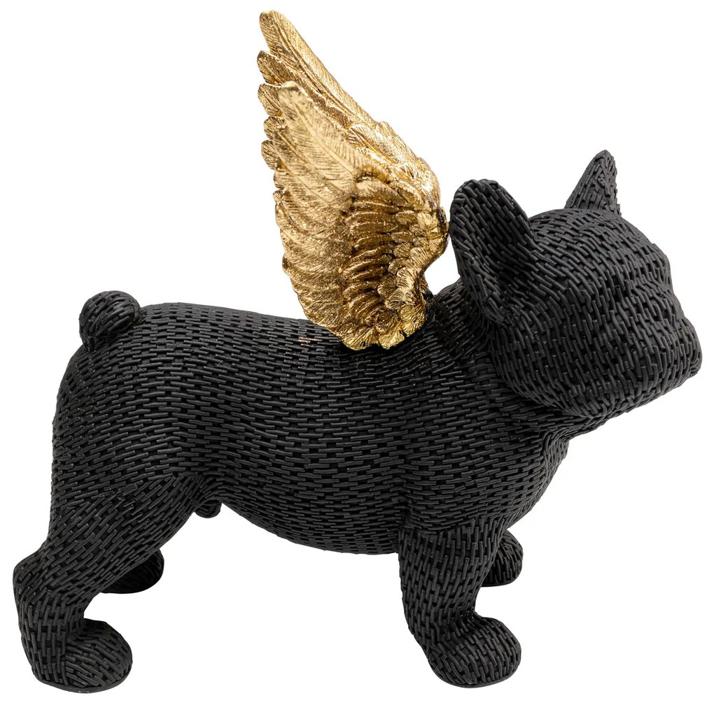 Angel Puppy dekorácia čierna 25 cm