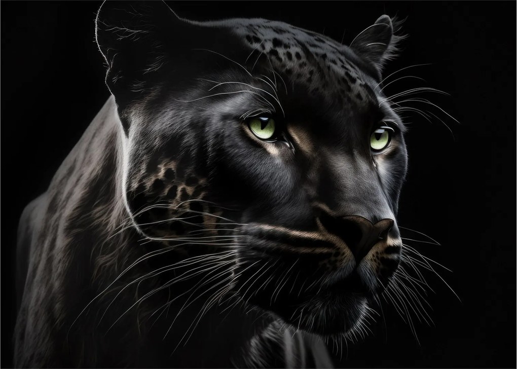 Obraz - Čierny panter (70x50 cm)