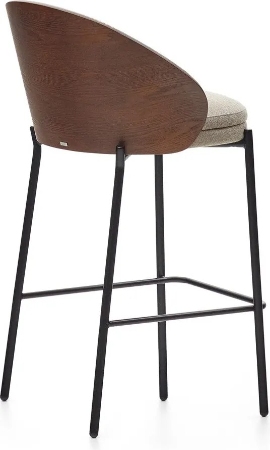 Hnedo-béžová barová stolička (výška sedadla 65 cm) Eamy – Kave Home