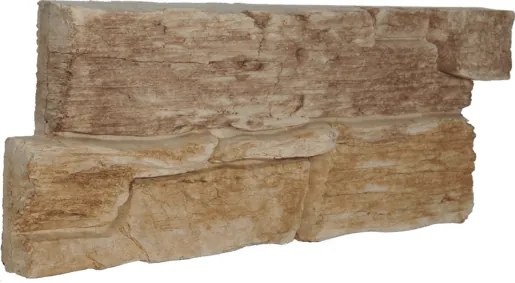 Obklad Vaspo bridlica hradná béžovohnedá 14,5x37 cm reliéfna V52302, (bal. 0,500 m2 )