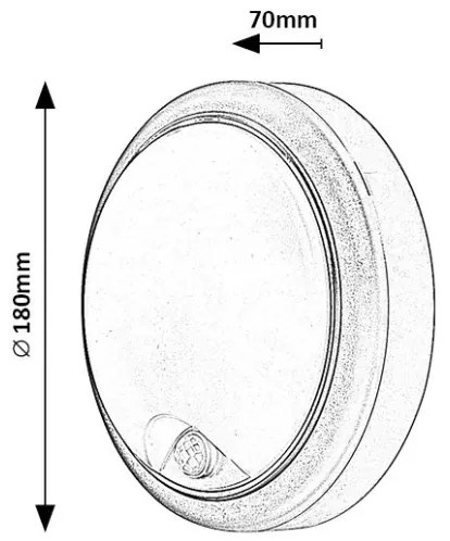 Rabalux 77029 - LED Vonkajšie nástenné svietidlo so senzorom LED/15W/230V IP54