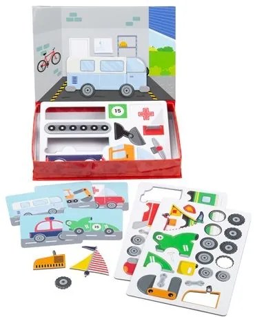 Bigjigs Toys magnetické puzzle Mechanik