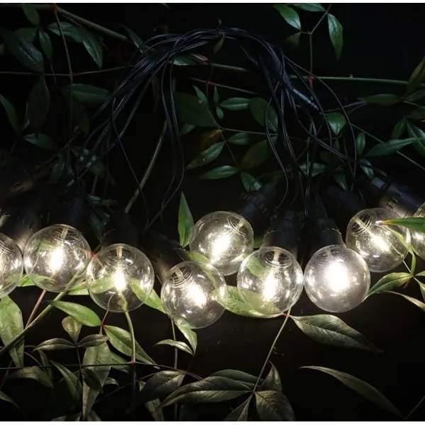 LED Solárna reťaz 10xLED/0,5/4,5V 12 m 3000K IP44 + DO