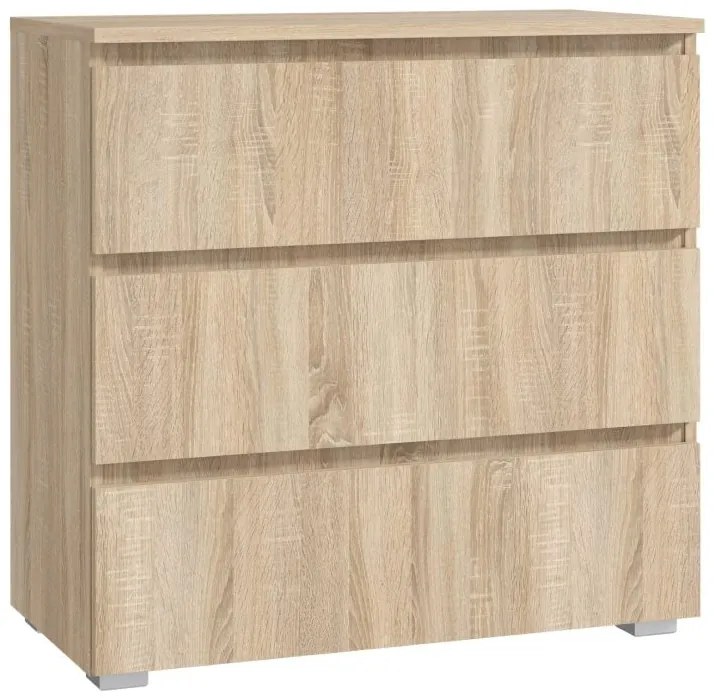 Komoda FlexiLine, 80 cm, farba dub sonoma