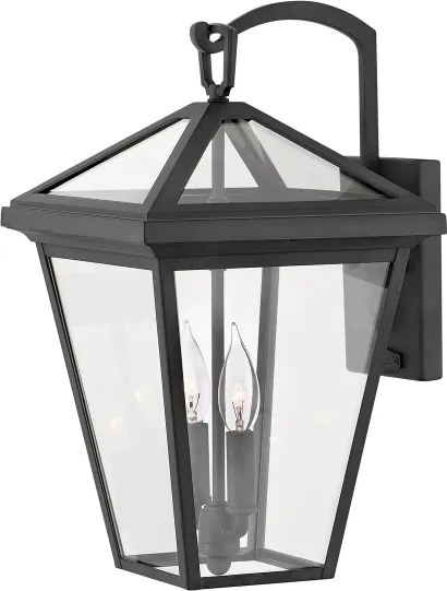 Quintiesse QN-ALFORD-PLACE2-M-MB - Vonkajšie nástenné svietidlo ALFORD M 2xE14/40W/230V IP44
