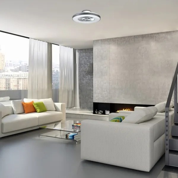 Rabalux - LED Stmievateľné stropné svietidlo s ventilátorom LED/40W/230V + DO