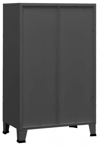 vidaXL Industriálna skladovacia skrinka antracitová 70x40x115 cm kov-