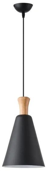 Luster na lanku 1xE27/15W/230V čierna pr. 20 cm