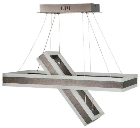 LED Stmievateľný luster na lanku LED/113W/230V 3000K hnedá