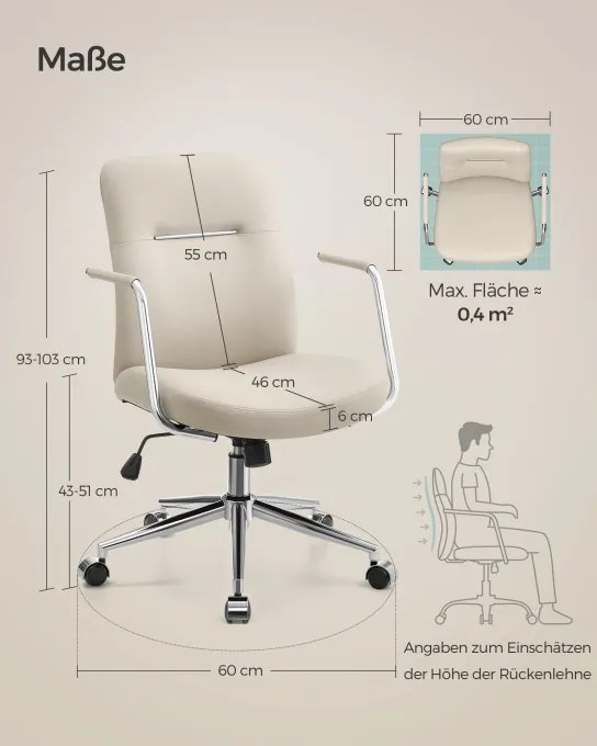 Kancelárska stolička OBG031W01