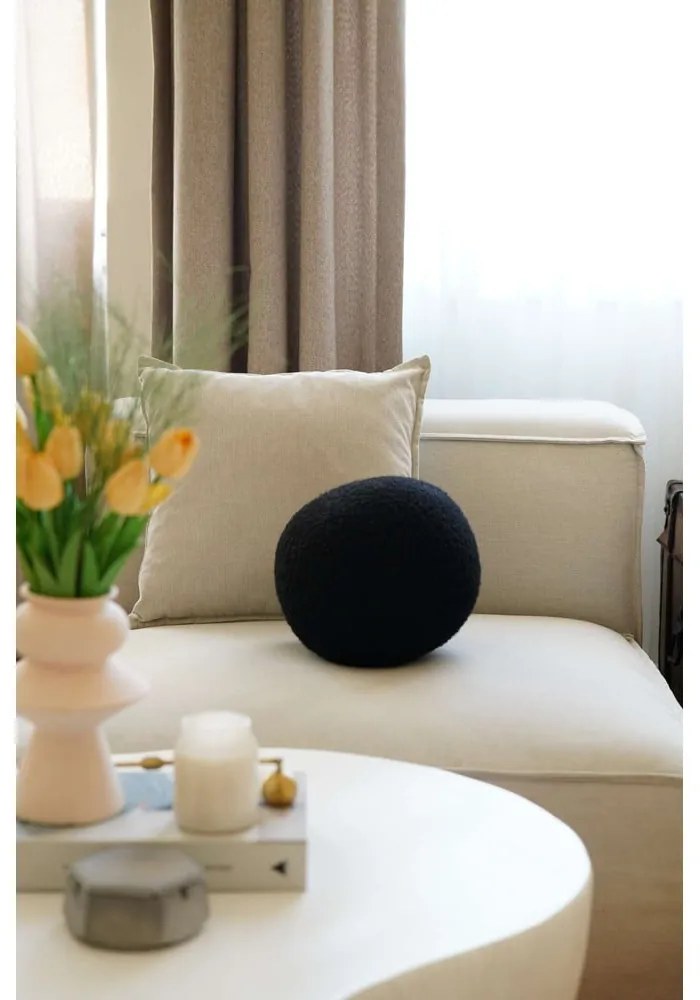 Dekoračný vankúš z materiálu buklé ø 20 cm Top – Mioli Decor