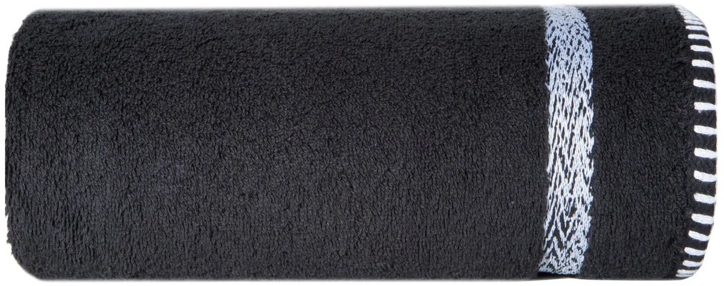 BAVLNENÝ UTERÁK VIERA SADA 6KS 70X140 CM ČIERNA