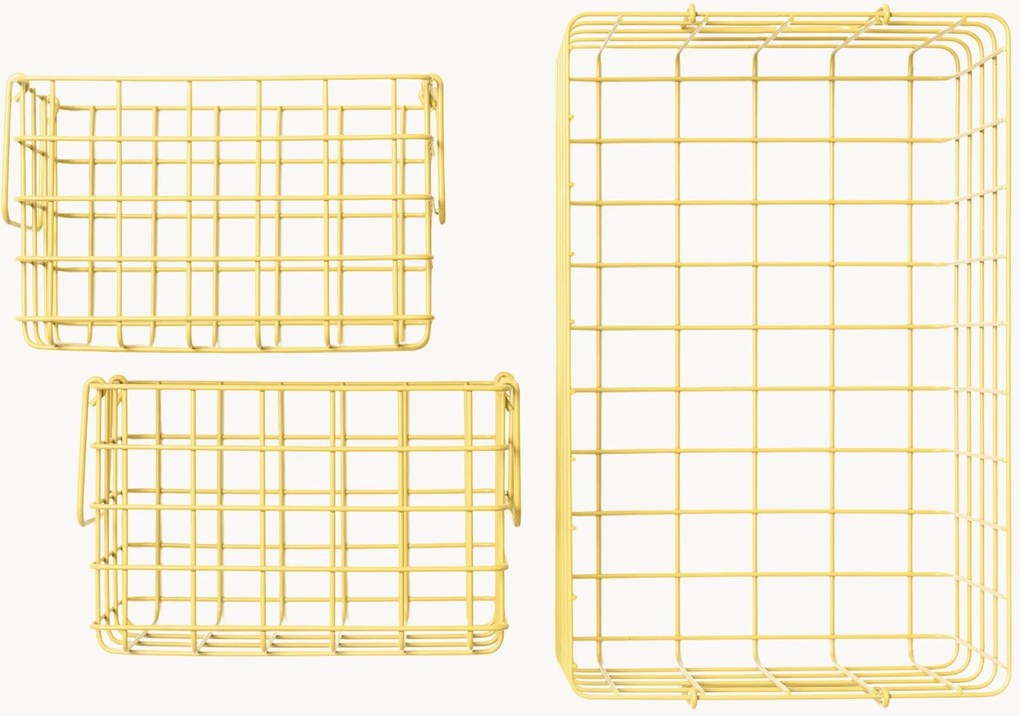 Kovové úložné košíky The Baskets, 3 ks