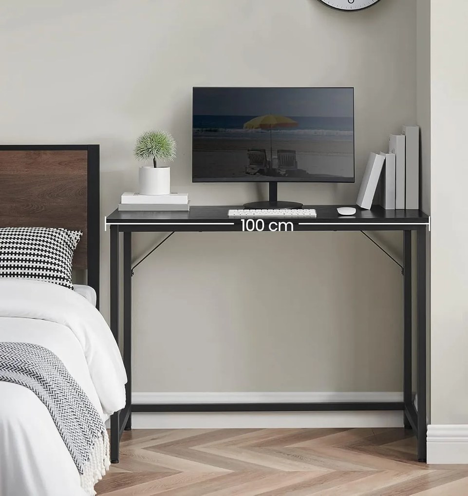 Psací stůl Vasagle Ebeny 100 cm černý