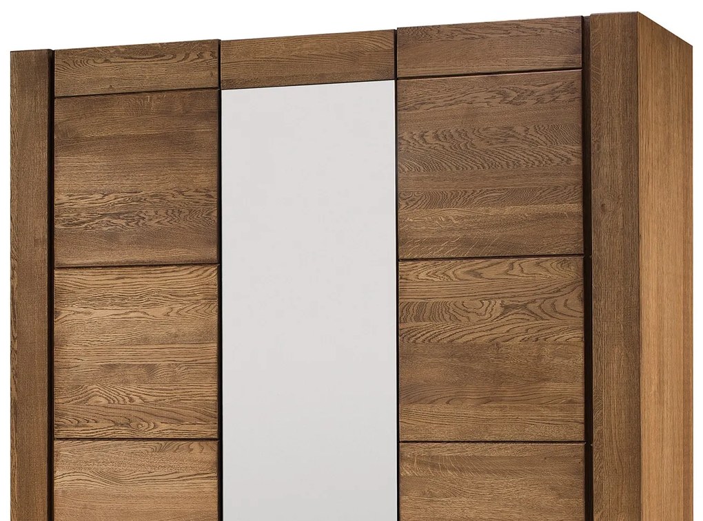Šatní skříň Velvet II 73 160 cm z masivu dub Rustikal