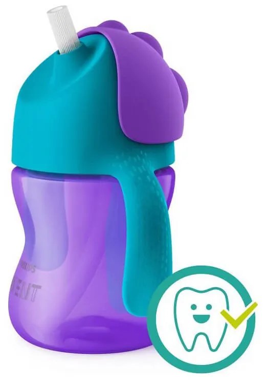 Philips AVENT Hrnček 200 ml Bendy s ohybnou slamkou dievča