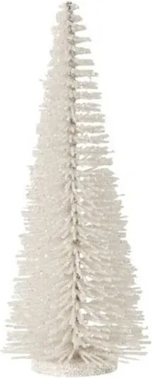 Biely vianočný dekoratívny stromček Glitter Tree – 5*5*15 cm