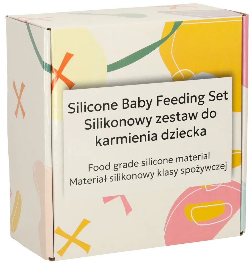 IKO Detský silikónový riad béžový 9ks. – Sova