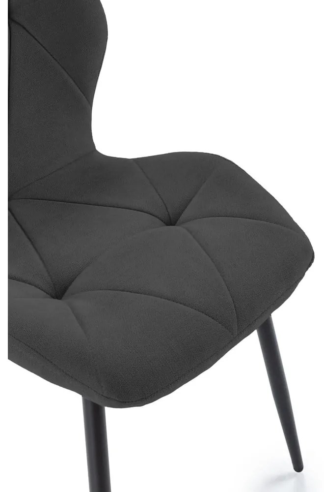 Čierne jedálenské stoličky v súprave 4 ks Luna – Marckeric