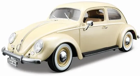 Bburago 1:18 Volkswagen Beetle 1955 Beige