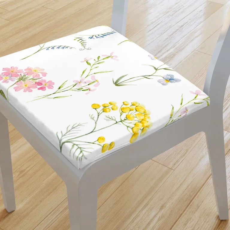 Goldea podsedák 100% bavlnené plátno 38x38 cm - kvitnúca lúka 38 x 38 cm