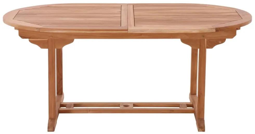 Rozťahovací záhradný stôl INDIGO, 180-240 x 100 cm z teakového prírodného dreva