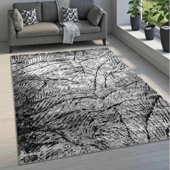 DC Koberec Lapiso SOFT 400 sivá čierna Rozmer: 280×380 cm