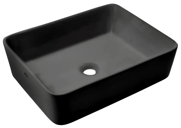 Invena NYKS CE-11-005-C Umývadlo na dosku 47,5 cm, čierna - Invena