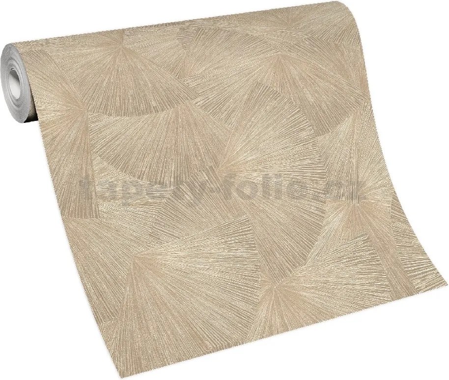 Vliesové tapety na stenu GMK 10219-20, rozmer 10,05 m x 0,53 m, štruktúrovaná stierka zlatá, Erismann