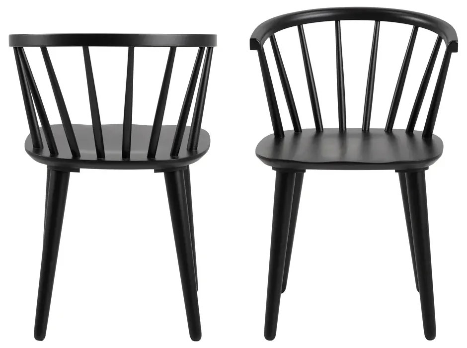 Jídelní židle Ida z masivu černá