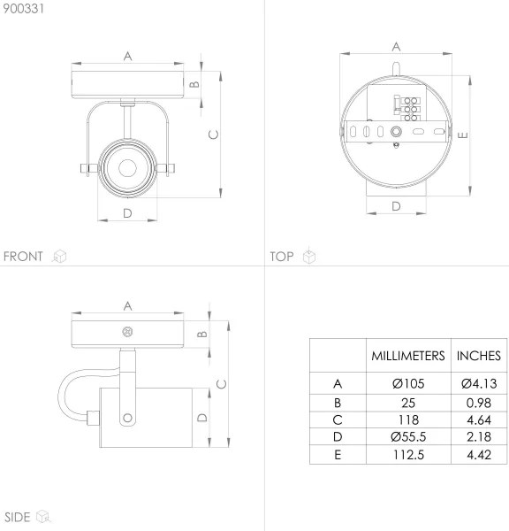 Eglo 900331 - LED Bodové svietidlo SOREGO 1xGU10/3W/230V