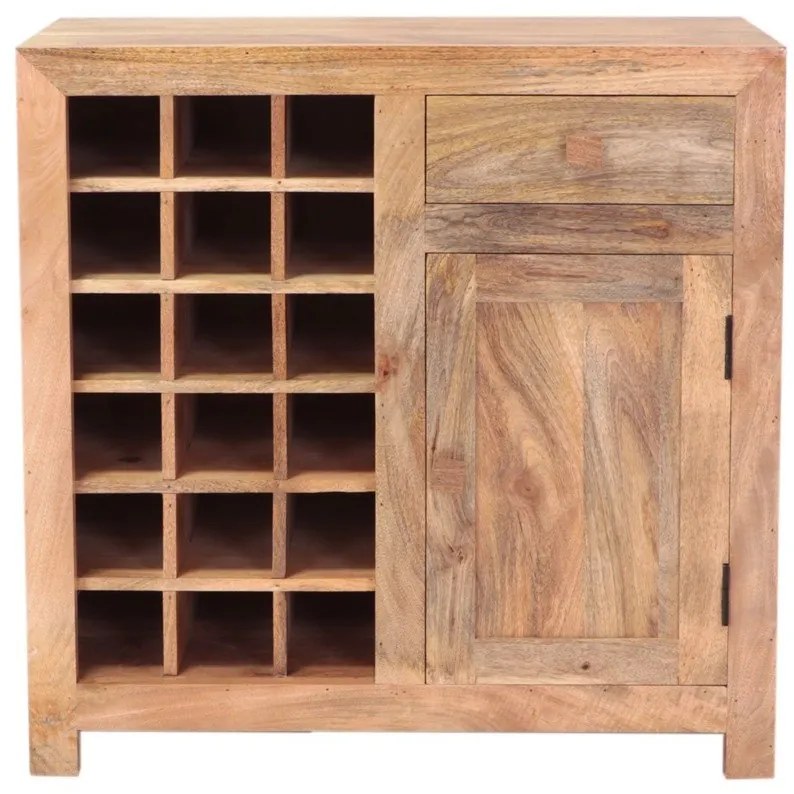 furniture-nabytek.cz - Vinotéka do kuchyne 90x90x45 z dreva mango