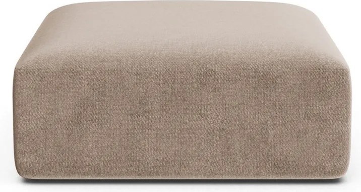 Svetlohnedá zamatová podnožka Campi – Cosmopolitan Design