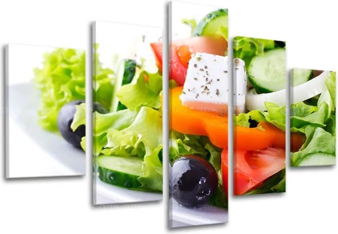 Obraz na stenu 5 dielny KUCHYŇA KU018E50 - 100x80 cm