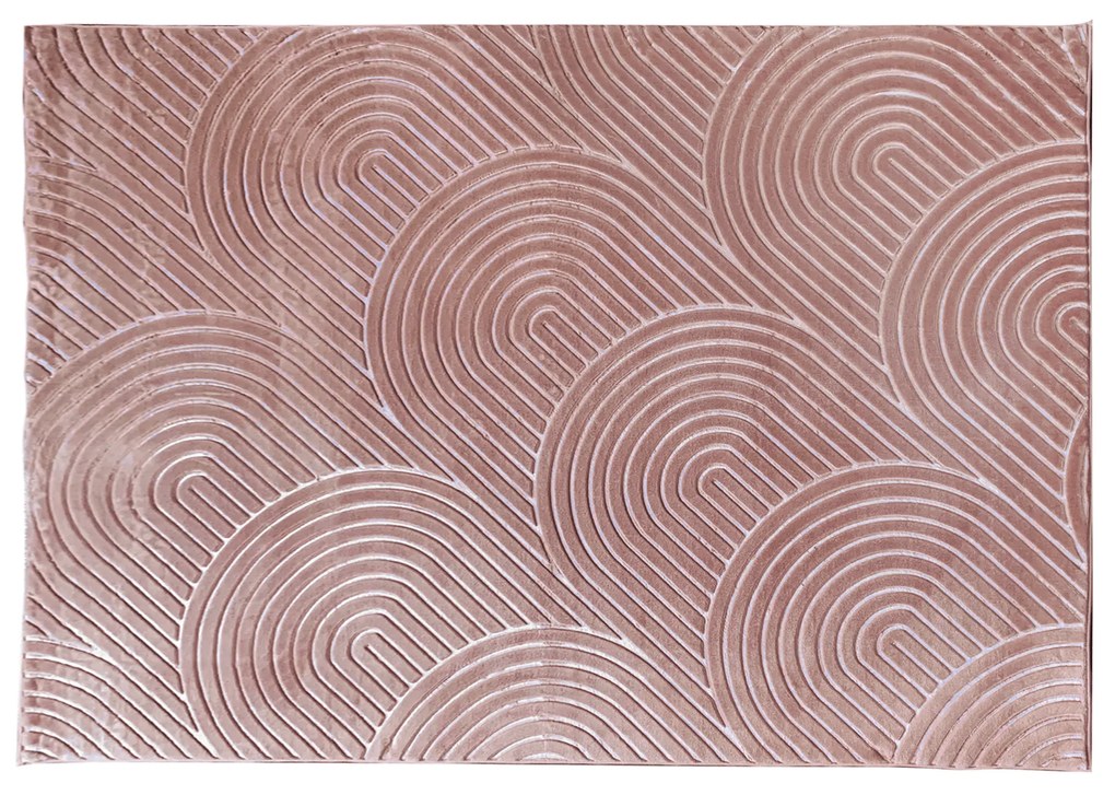 Koberec, púdrová ružová, 150x200, LUVRE