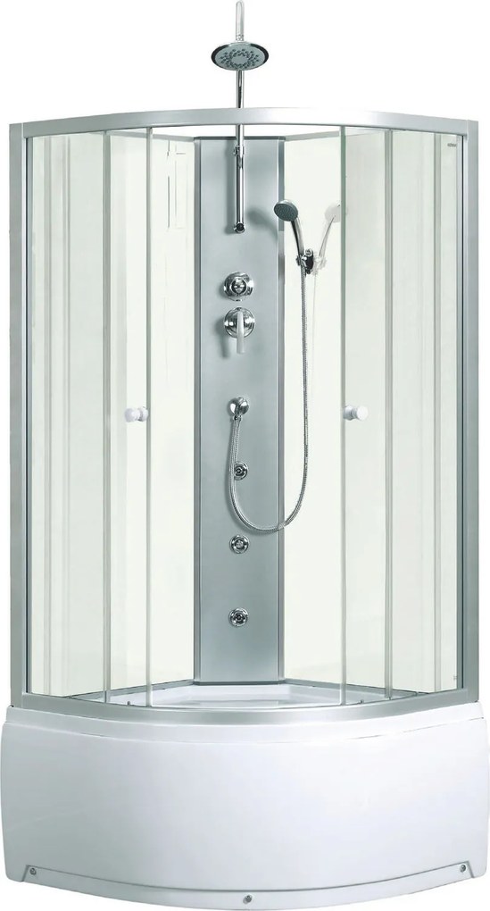 Novoterm Hydromasážny box NV-Karo WH 90x90 biely