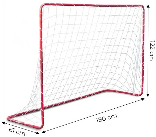 Dve futbalové bránky so sieťou, 180x122cm, ECOTOYS