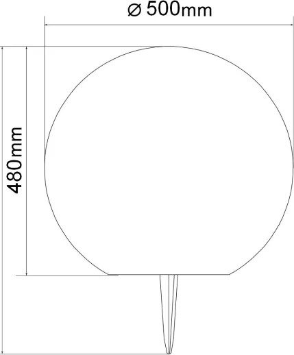 LED Solárna lampa KULA LED/3,7V 3000/4000/6500K pr. 50 cm 2000 mAh IP65 biela