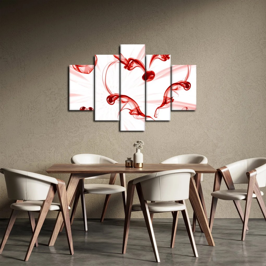Obraz srdca z dymu (150x105 cm)
