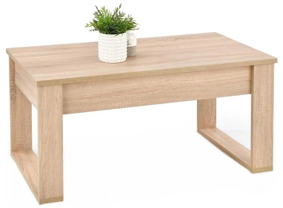 Konferenčný stolík NEA 52x110 cm béžová/dub sonoma