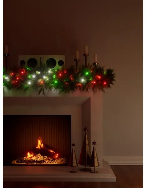 NanoleafN7102K02-25HSL-LEDRGBW Vianočná reťaz 300xLED 2x12m 2700-6500K Wi-Fi IP67