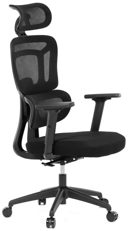 Kancelárska ergonomická stolička MARIA — látka, čierna