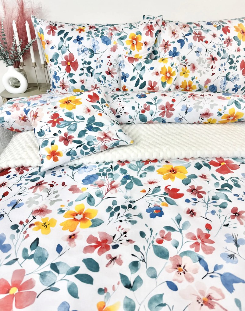 INTERMEDIC SK Kvietok – bavlnené obliečky 140x200/70x90 cm, 100% bavlna, zips