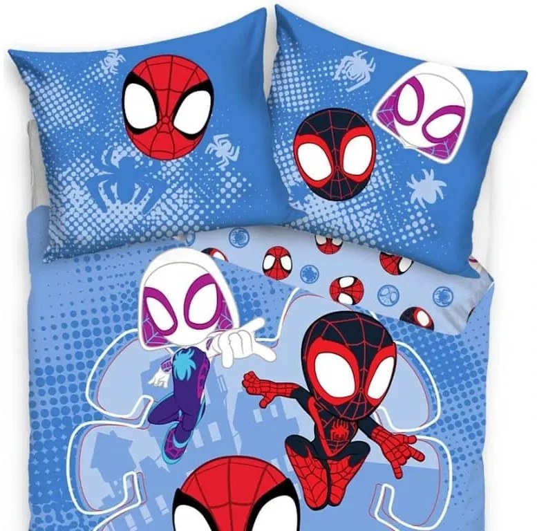 Carbotex Bavlnené obliečky 140x200 + 70x90 cm - Spidey Malí Hrdinové